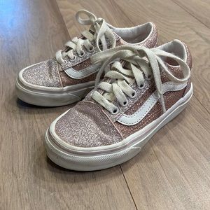 Little Girls Size 11 Glitter Vans